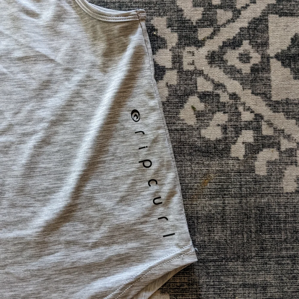 Rip Curl swim surf rash guard top, gray - Picture 5 of 5